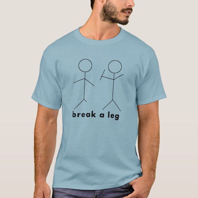 bryt en lägga benen på ryggen tee (Framsida)