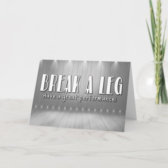 Bryt ett lägga benen på ryggenkort kort (Framsida)