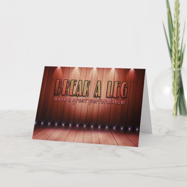 Bryt ett Leg Card Kort (Framsida)