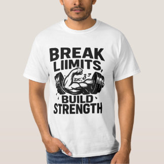 Bryt gräns Bygg styrka | Manar Motivering T Shirt