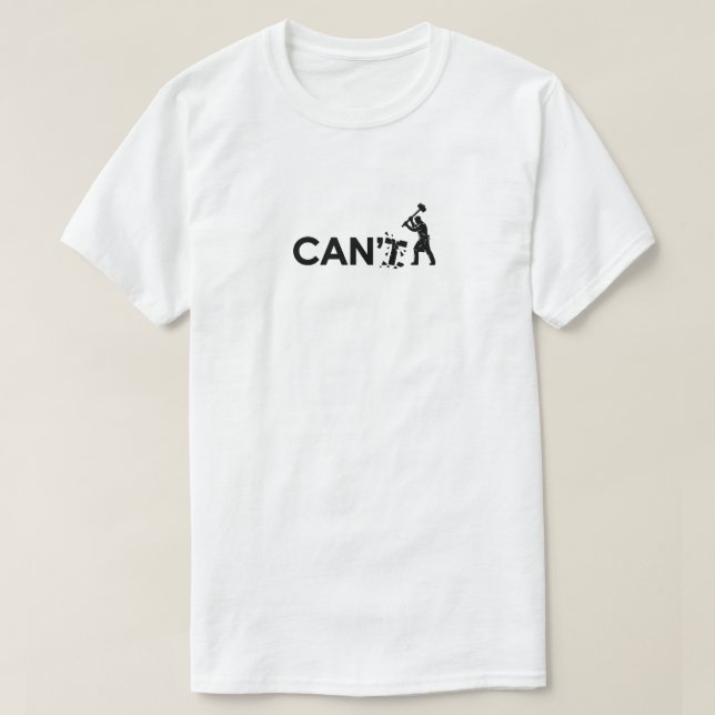 Bryt Gränserna Kan Inte Till Kan Typografi T-Shirt (Design framsida)
