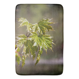 Bryt grönten byt gren med litet löv badrumsmatta