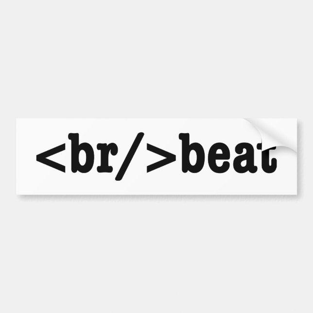 bryt HTML-kod Bildekal (Framsidan)