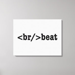 bryt HTML-kod Canvastryck