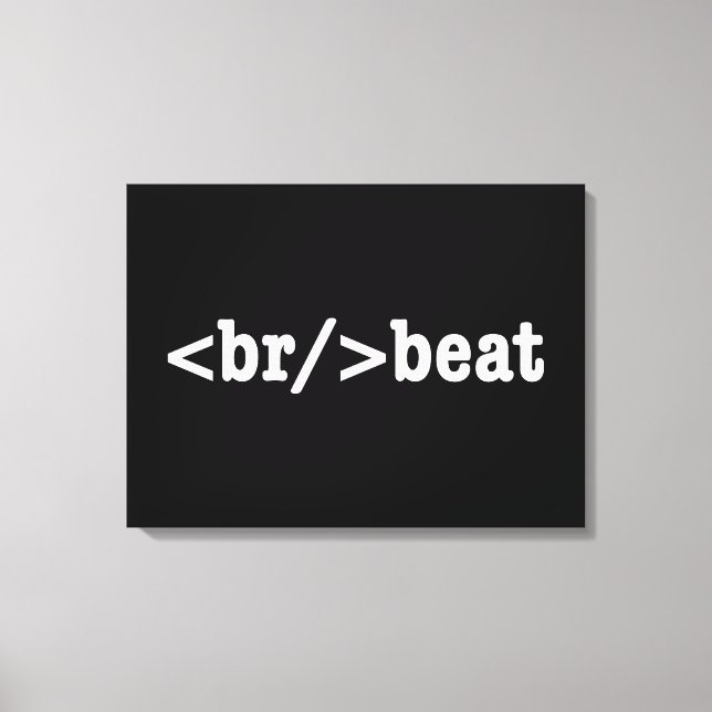 bryt HTML-kod Canvastryck (Framsida)