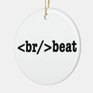 bryt HTML-kod Julgransprydnad Keramik