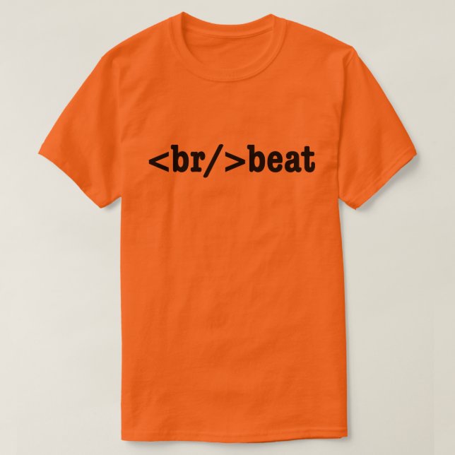 bryt HTML-kod Tee Shirt (Design framsida)