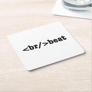 bryt HTML-kod Underlägg Papper Kvadrat