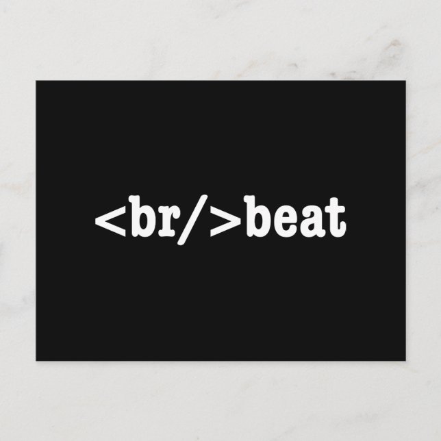 bryt HTML-kod Vykort (Framsida)