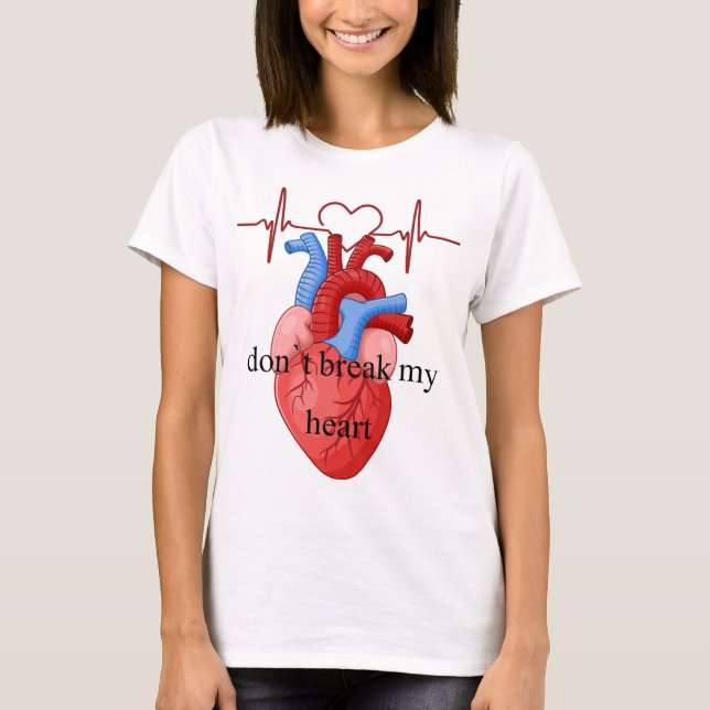 Bryt inte mitt hjärta - Emotional Art T-Shirt (Framsida)