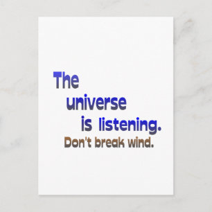 Bryt inte Vinden - Universe lyssnar Vykort