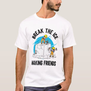 Bryt iset Skapar Vänner Manar White T Shirt