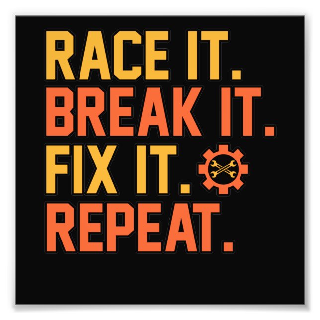 Bryt IT-korrigeringen för mekaniskt mekaniskt ford Fototryck (Framsidan)