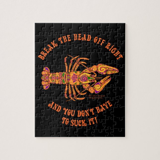 Bryt Kräftor av huvudpussel Pussel (Vertikal)