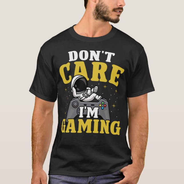 Bryt mig inte om spel t shirt (Framsida)