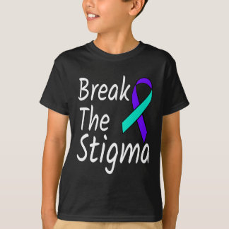 Bryt mot Stigma Suicide Prevention Ribbon Awarene T Shirt