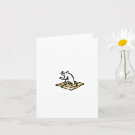 "Bryt ner den", tomt gratulationskort Kort