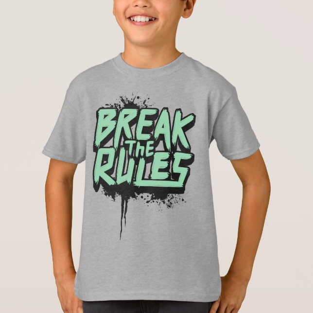 Bryt regler t shirt (Framsida)
