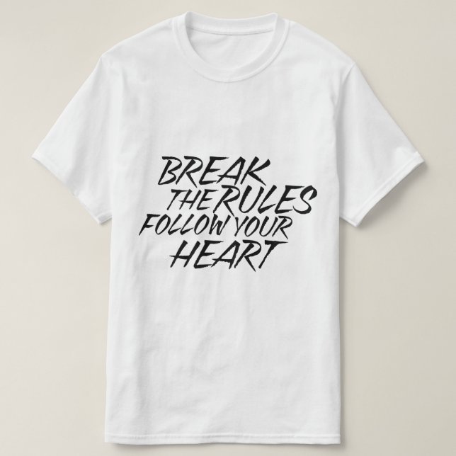 Bryt regler tee (Design framsida)