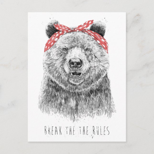 Bryt regler vykort (Framsida)