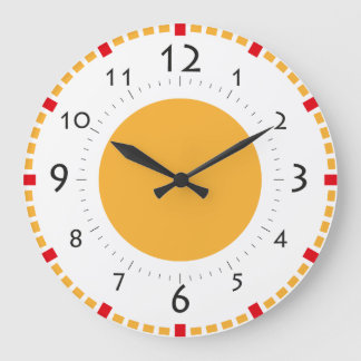 Bryt rumssolskenor Retro Clock Stor Klocka