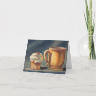 "Bryt Time", ett kaffe & ett muffinhälsningkort Kort