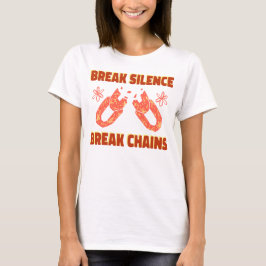 Bryt Tystnaden Bryt Länkarna Psykisk Hälsa T Shirt