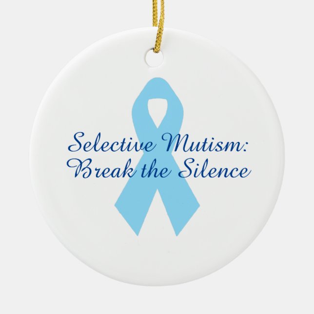 Bryt tystnadsbandet julgransprydnad keramik (Framsidan)