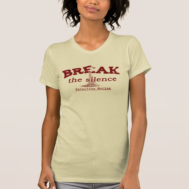Bryt tystnadsljuset tee shirt (Framsida)