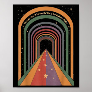 Bryt ut genom andra sidan Andlig Poster