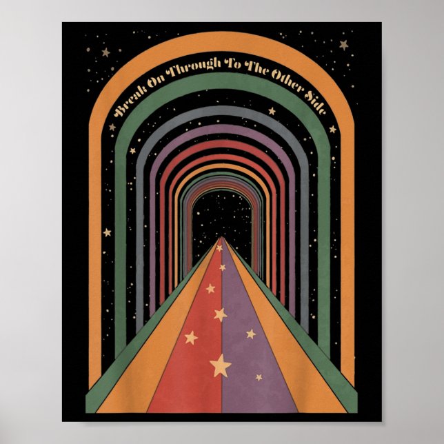 Bryt ut genom andra sidan Andlig Poster (Framsidan)