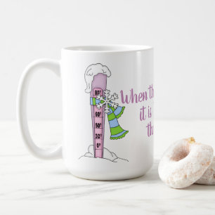 Bryt ut marmallow - vintertermometer kaffemugg