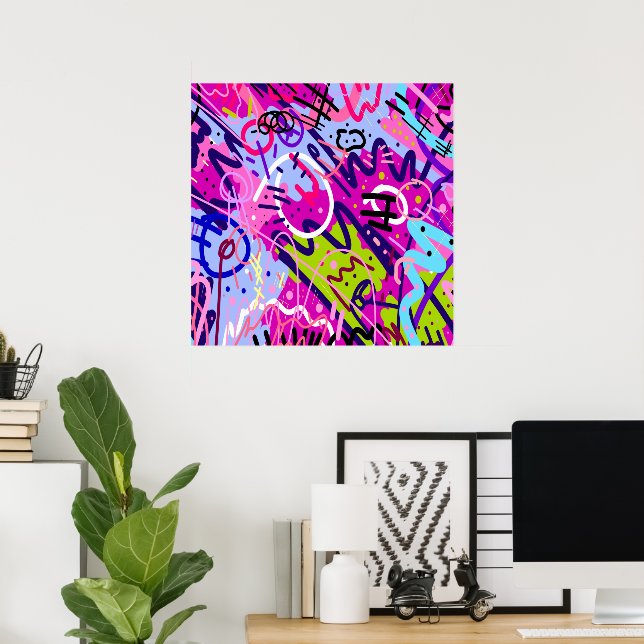 Bryt ut stjärnan: Abstrakt Art Poster (Hemmakontoret)