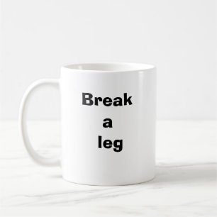 Bryta ett ben positivt kaffemugg