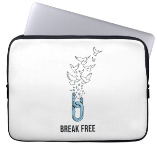 Bryta Fri Inspirerande Citatdesign Laptop Fodral