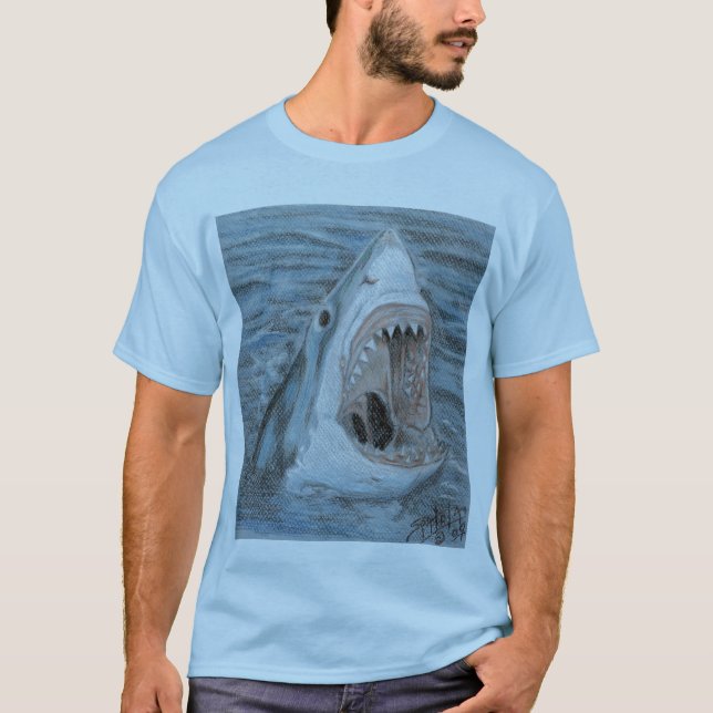 Bryta igenom för vit tee shirt (Framsida)