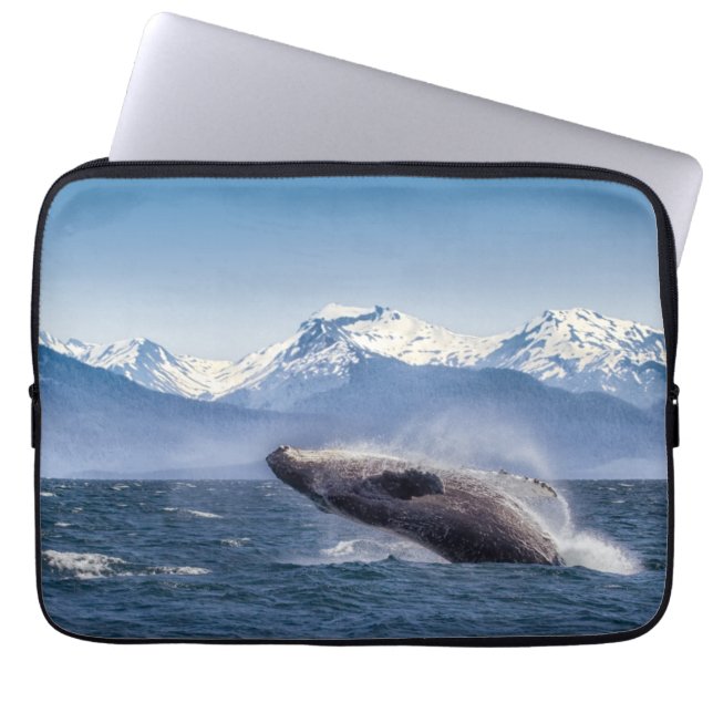 Bryta igenom puckelryggval i Alaska Laptop Sleeve (Framsidan)