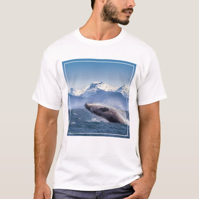 Bryta igenom puckelryggval i Alaska Tee Shirt (Framsida)