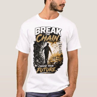 Bryta kedjan Välj din framtid beroende återhämtnin T Shirt