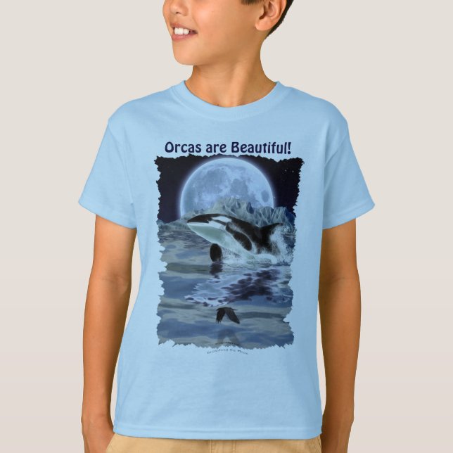 Bryta Orca med Raven & Måne Tee Shirt (Framsida)