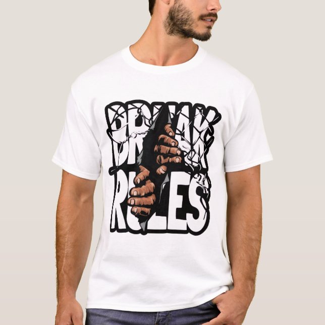 Bryta Regler T-Shirt (Framsida)
