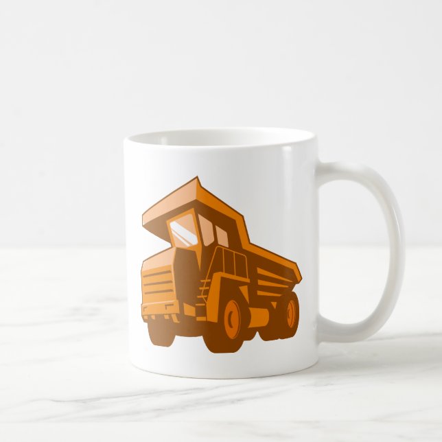 bryta retro stil för lastbillowvinkel kaffemugg (Höger)
