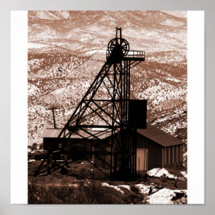 Bryta riggen, guld- backe, Nevada Poster