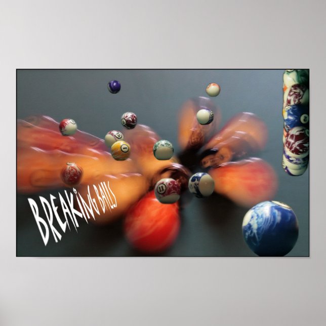 Brytande Bollar Poster (Framsidan)