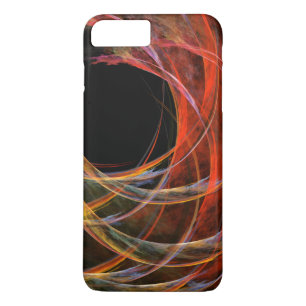 Bryter cirkelns virvel av eld Abstrakt konst