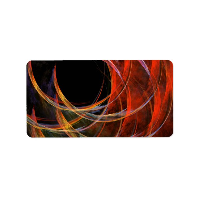 Bryter den abstrakta konsten adressetikett (Framsidan)