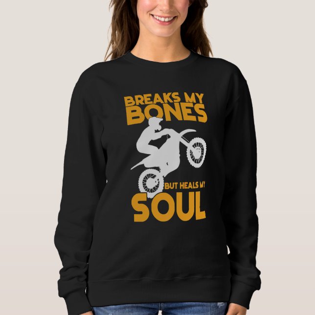 Bryter Mina Ben Men Läcker Min Själ Motocross Moto T Shirt (Framsida)
