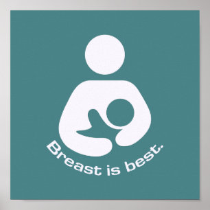 Brytning är bästa ikon - Teal Poster