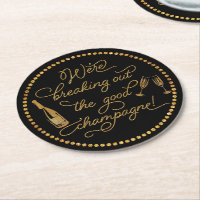 Brytning av Bra Champagne Guld & Black Party