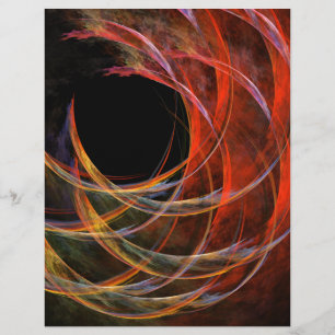 Brytning av cirkelformad Abstrakt Art Letterhead